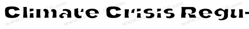 Climate Crisis Regu字体转换